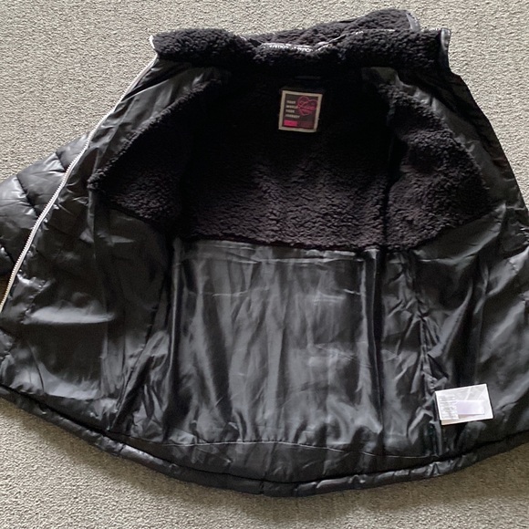 Justice Girls puffer coat jacket with hood size 12 - Picture 3 of 7